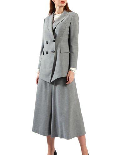 Women Tailored Suits Formal Dress With Jacketr With Loose Pants Suit